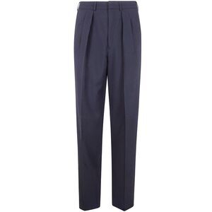 Tom Ford Men Wool Cashmere Silk Reps Double Pleat Pants